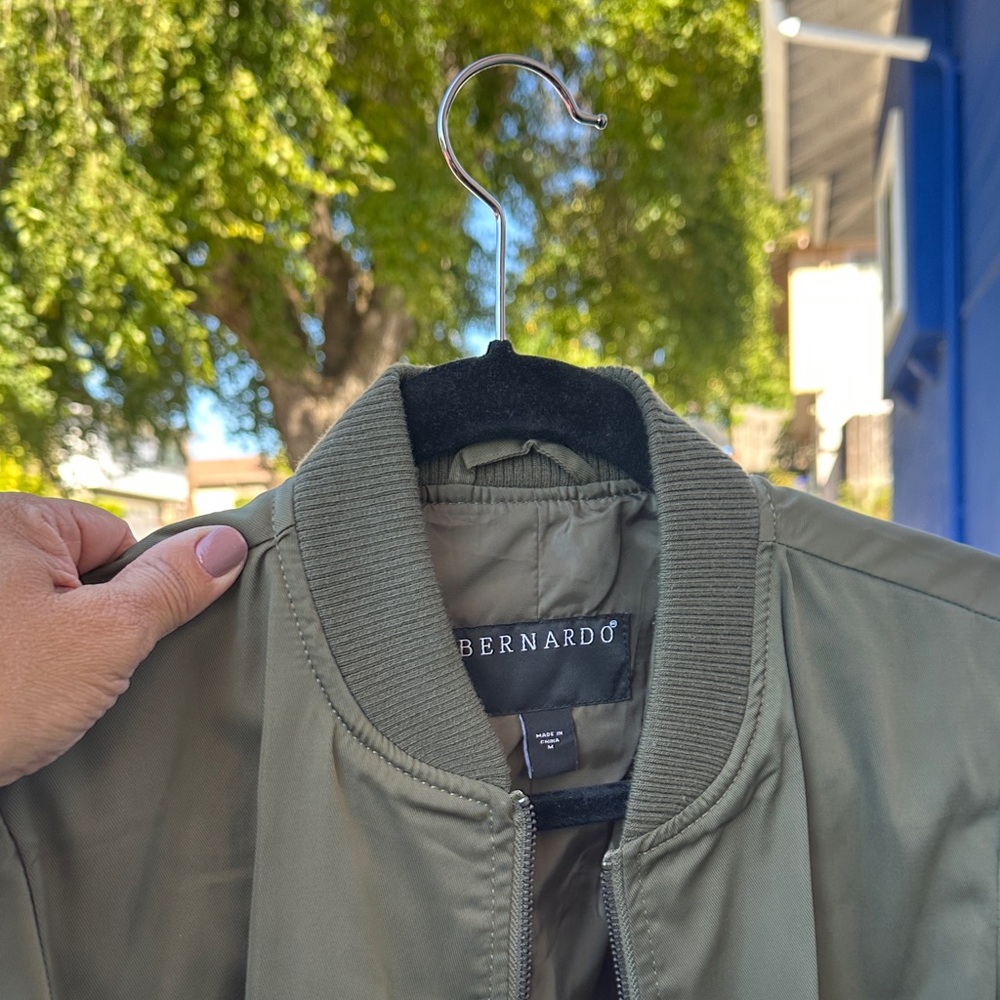 Bernardo Men's Khaki Bomber Jacket